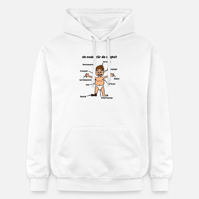 Anniversaire Anniversaire Dire Drôle Drôle - Sweat à capuche Softstyle® Gildan Unisexe - blanc