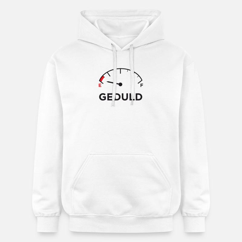 Impatient patience Drôle Déclaration Drôle Humour - Sweat à capuche Softstyle® Gildan Unisexe - blanc