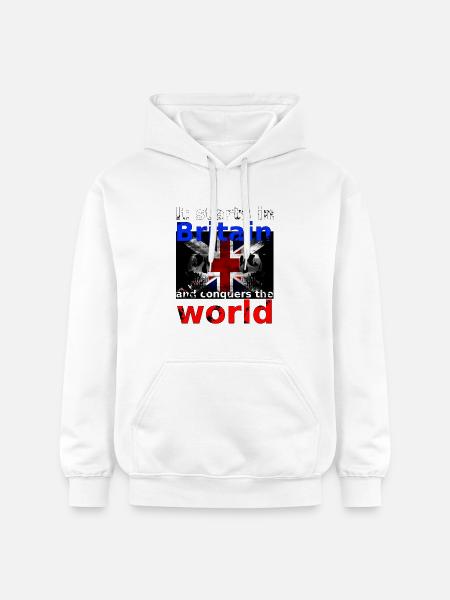 Britain - Gildan Unisex Softstyle® Midweight Hoodie - white
