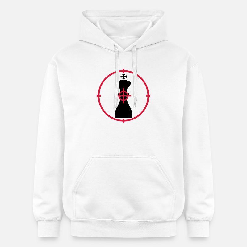Chess / Echecs / Stratégie / Dames / Geek - Sweat à capuche Softstyle® Gildan Unisexe - blanc
