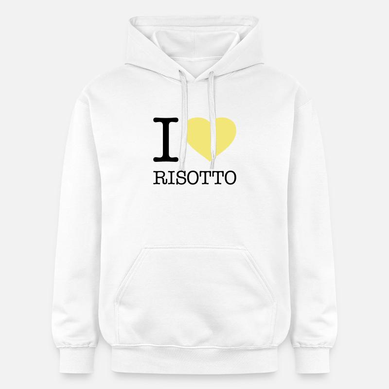 J’ADORE LE RIZ RISOTTO - Sweat à capuche Softstyle® Gildan Unisexe - blanc