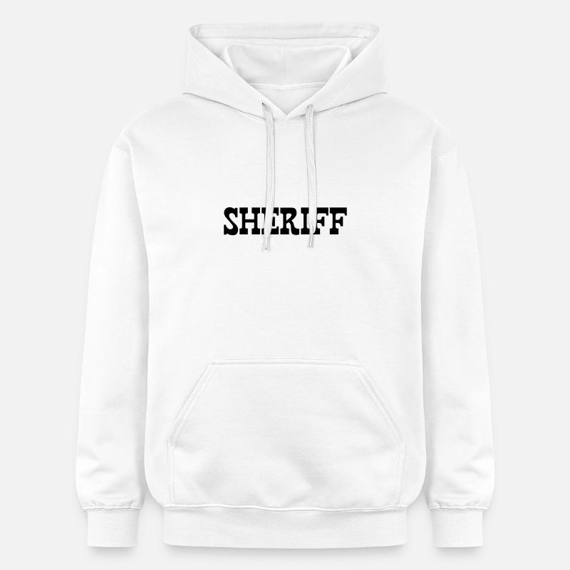 SHERIFF - Sweat à capuche Softstyle® Gildan Unisexe - blanc