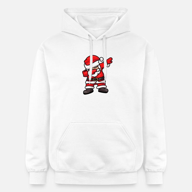 Dabbing Santa Weihnachtsmann Dab Dance - Gildan Unisex Softstyle® Midweight Hoodie - Weiß