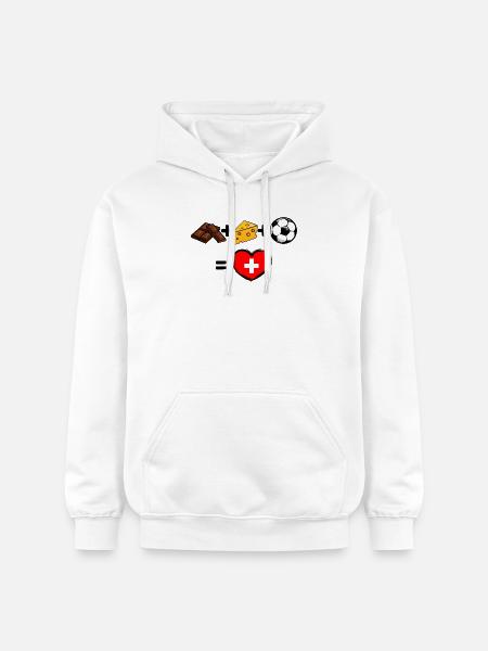 Switzerland National Football Team Soccer Fan Team - Gildan Unisex Softstyle® Midweight Hoodie - white