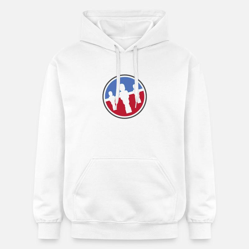 Kicker Logo - Gildan Unisex Softstyle® Midweight Hoodie - Weiß