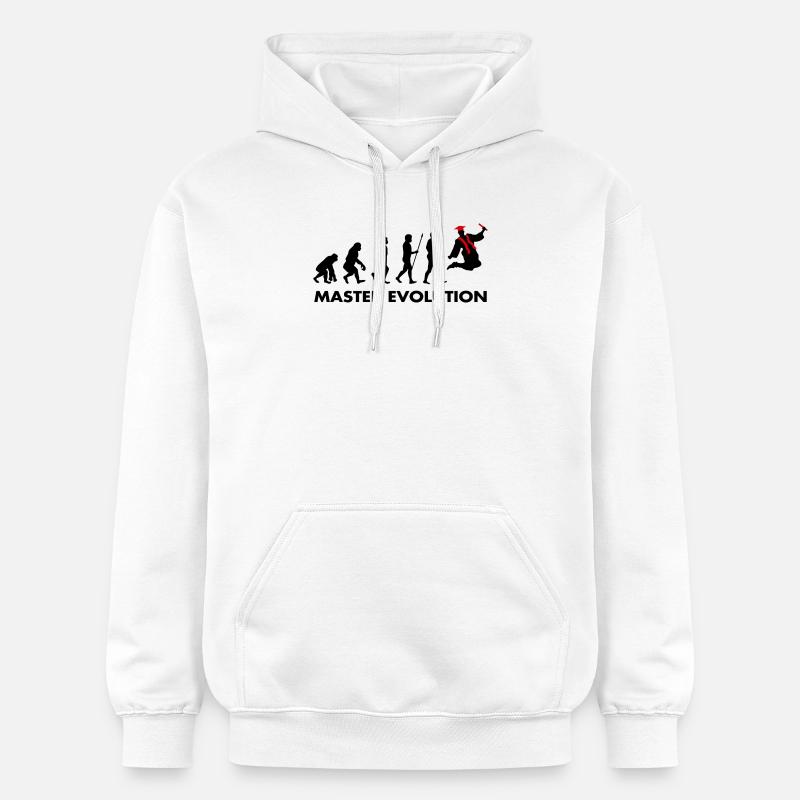 Master Evolution Prüfung Bestanden Schulabschluss - Gildan Unisex Softstyle® Midweight Hoodie - Weiß