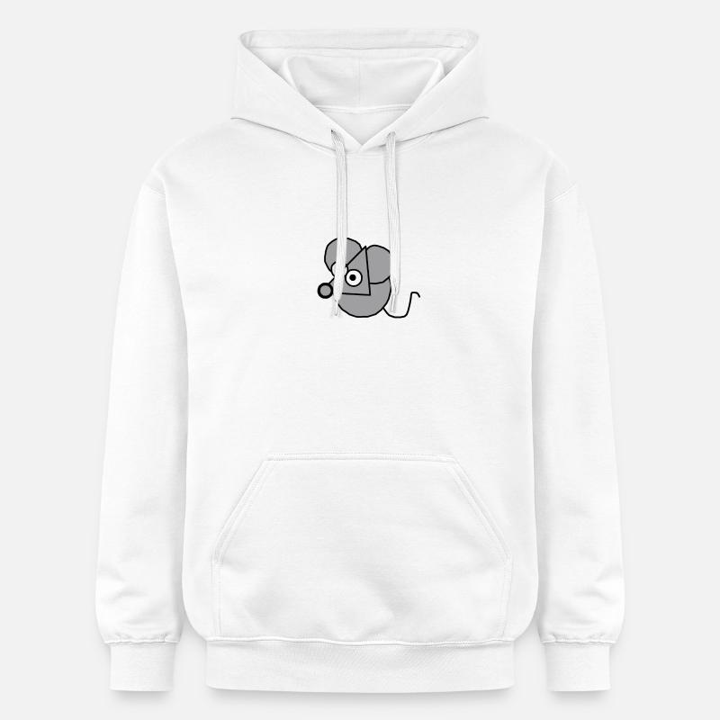 La souris - Sweat à capuche Softstyle® Gildan Unisexe - blanc