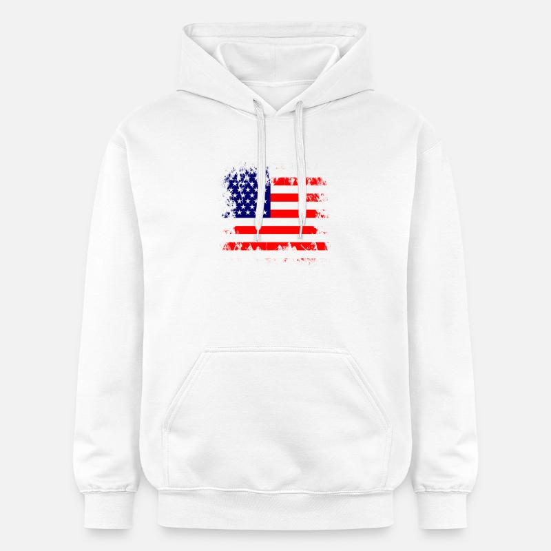 États-Unis - États-Unis - Sweat à capuche Softstyle® Gildan Unisexe - blanc