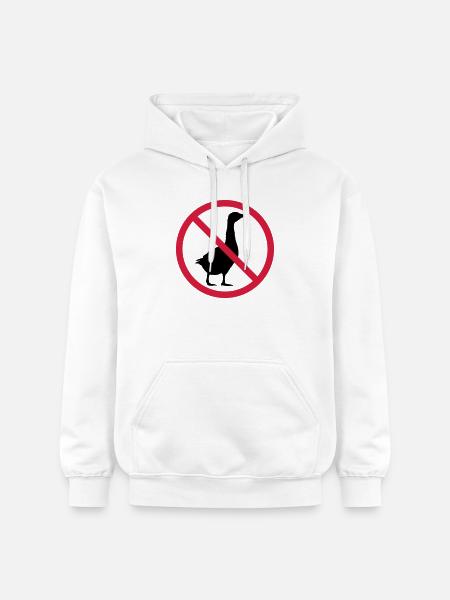 Signe interdit d'oie - Sweat à capuche Softstyle® Gildan Unisexe - blanc