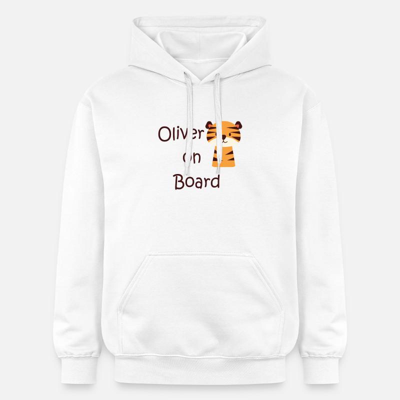 Oliver on board - Sweat à capuche Softstyle® Gildan Unisexe - blanc