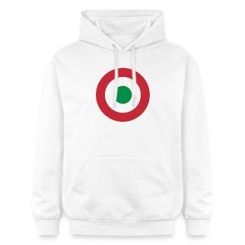 Autocollant cocarde de l'armée de l'air Italie Italia aeronautica - Sweat à capuche Softstyle® Gildan Unisexe - blanc - Devant - Liana (172cm) & Jaron (178cm)