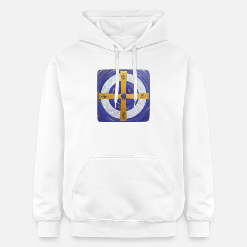 Archange Michael Crystal Star Gate - Sweat à capuche Softstyle® Gildan Unisexe - blanc