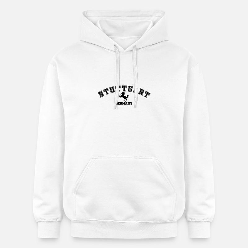 Stuttgart Germany - Sweat à capuche Softstyle® Gildan Unisexe - blanc