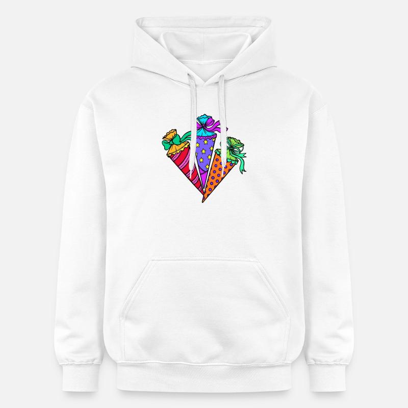 Sac d’école Début de l’école - Sweat à capuche Softstyle® Gildan Unisexe - blanc