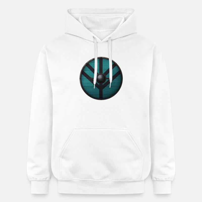 Bouclier Viking - Sweat à capuche Softstyle® Gildan Unisexe - blanc