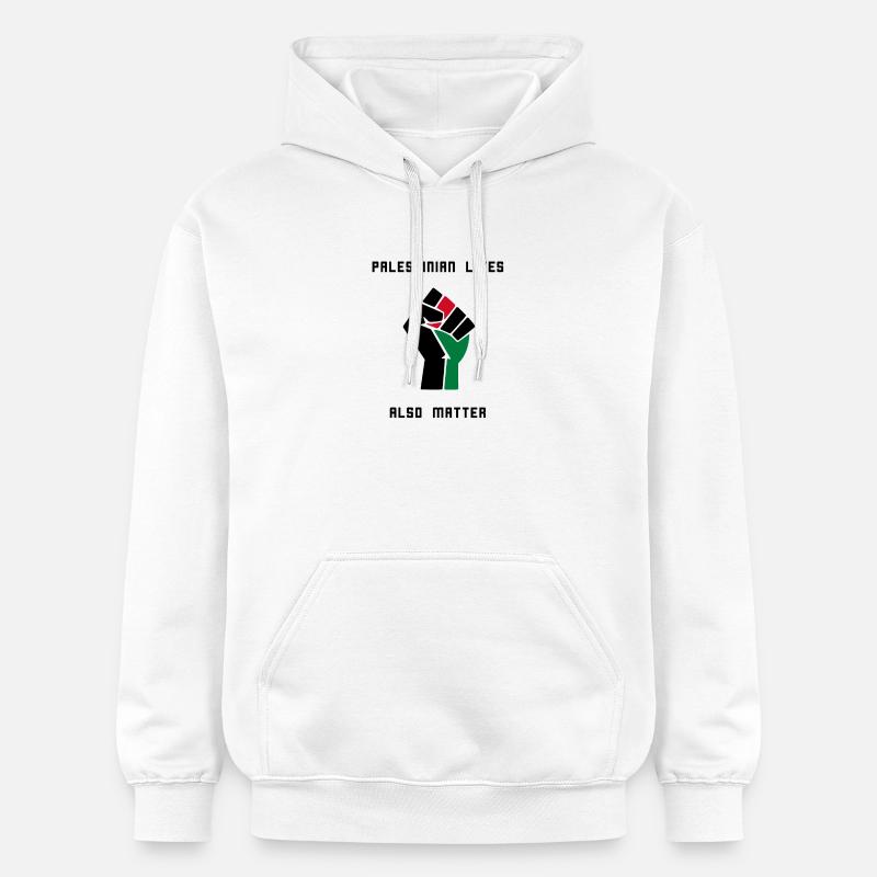 Les vies palestiniennes comptent ! Palestine libre - Sweat à capuche Softstyle® Gildan Unisexe - blanc