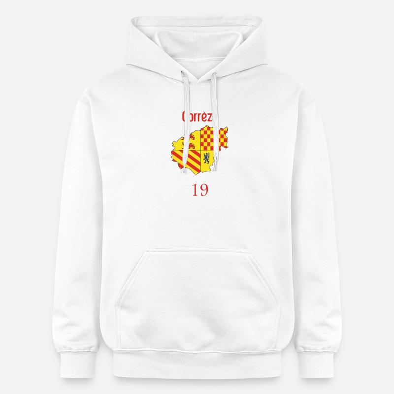 Corrèze - Sweat à capuche Softstyle® Gildan Unisexe - blanc