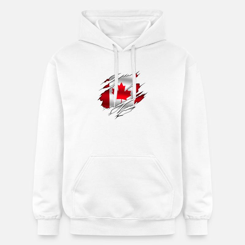 Canada (Canada) - Sweat à capuche Softstyle® Gildan Unisexe - blanc