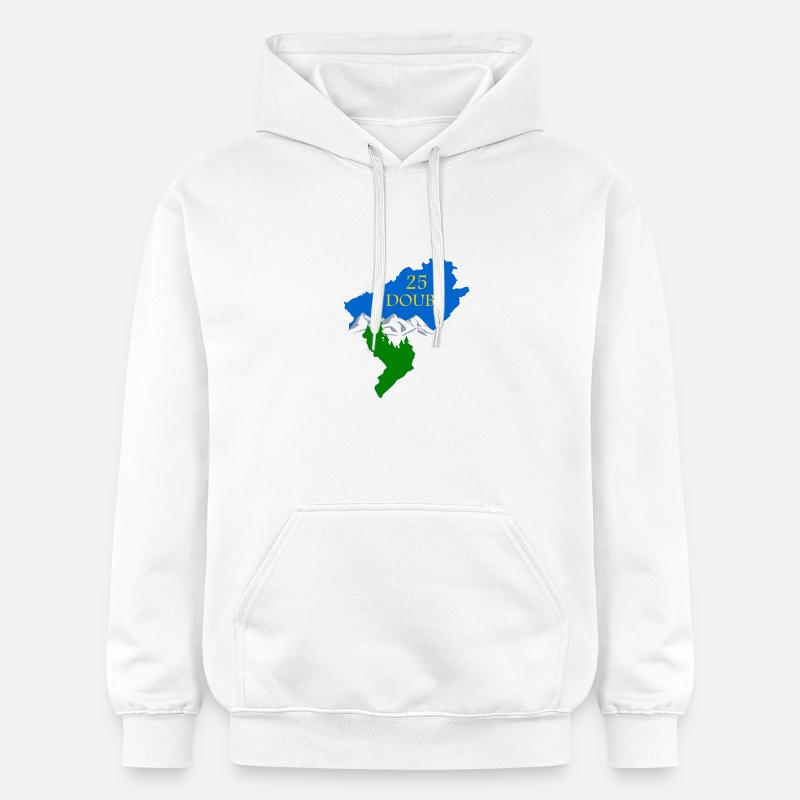 Doubs - Sweat à capuche Softstyle® Gildan Unisexe - blanc