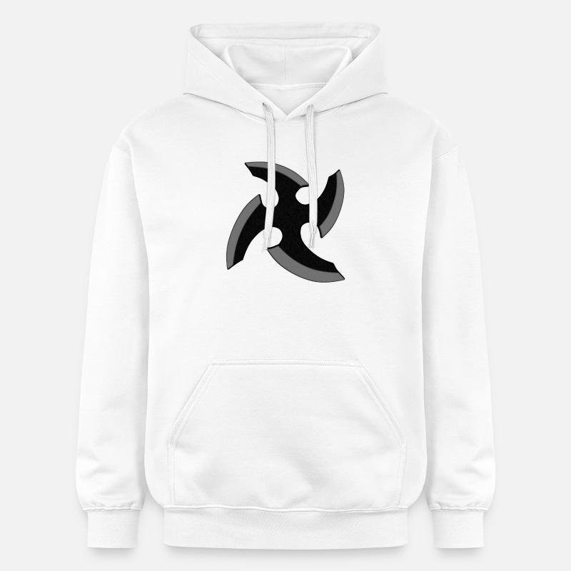 Étoile Ninja - Sweat à capuche Softstyle® Gildan Unisexe - blanc
