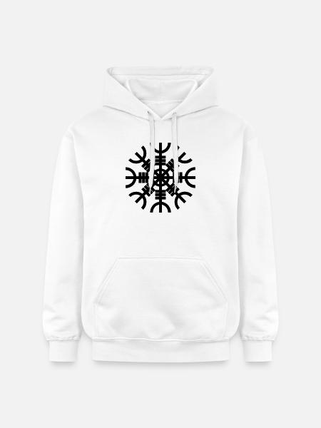 Helm der Ehrfurcht - Gildan Unisex Softstyle® Midweight Hoodie - Weiß