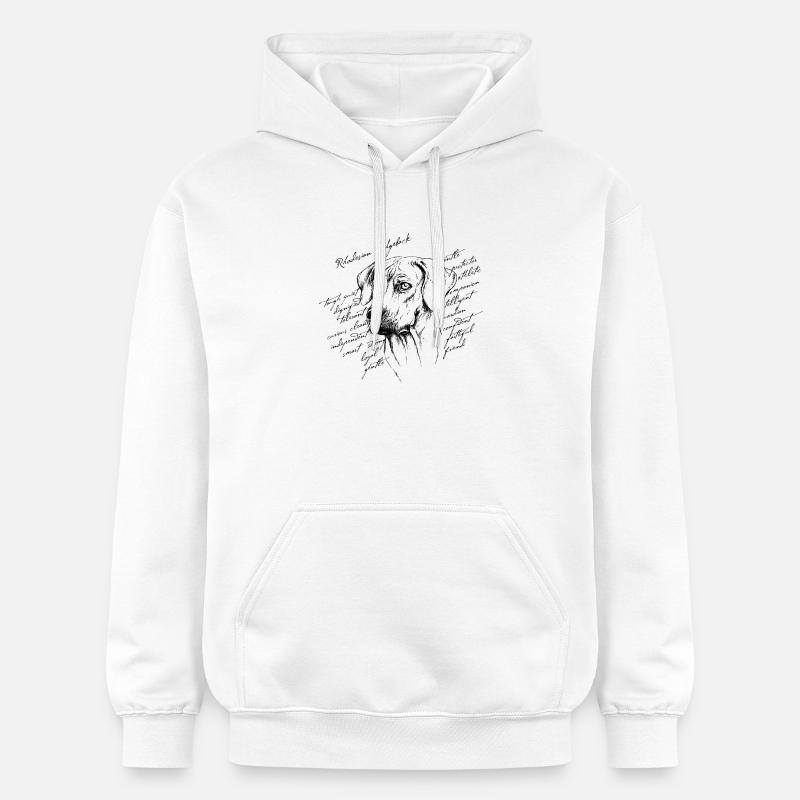 Rhodesian Ridgeback - Sweat à capuche Softstyle® Gildan Unisexe - blanc