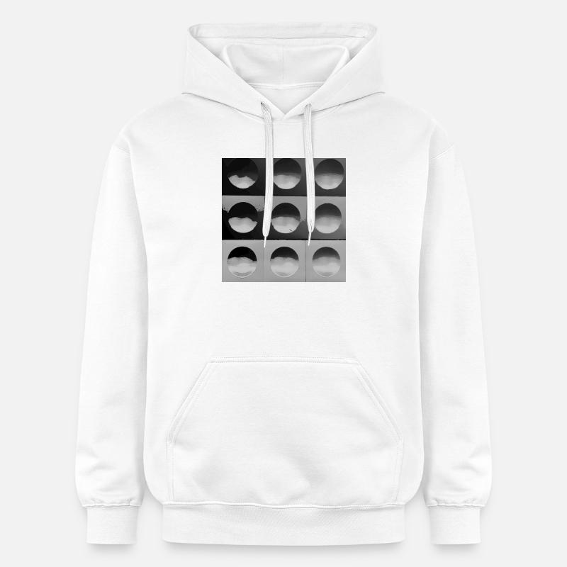 Sphères grises - Sweat à capuche Softstyle® Gildan Unisexe - blanc