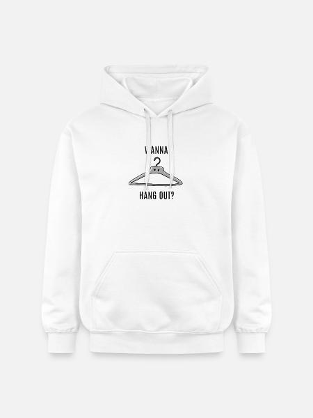 Wanna Hang Out? - Gildan Unisex Softstyle® Midweight Hoodie - white
