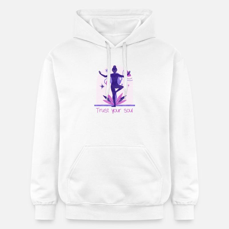 Yogi - Sweat à capuche Softstyle® Gildan Unisexe - blanc