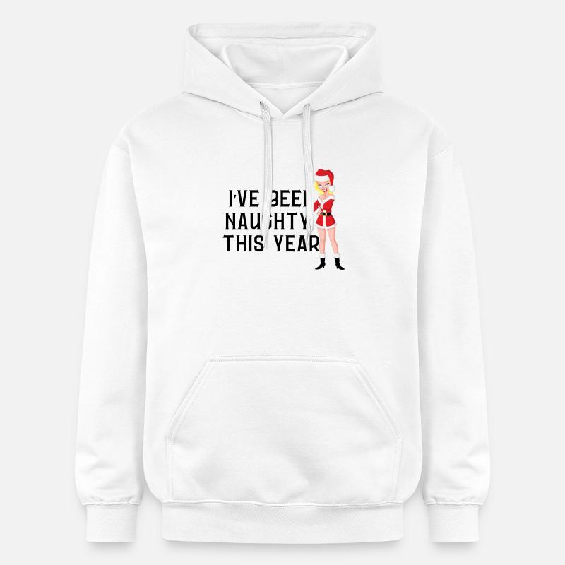 Frecher Weihnachtspullover - Gildan Unisex Softstyle® Midweight Hoodie - Weiß
