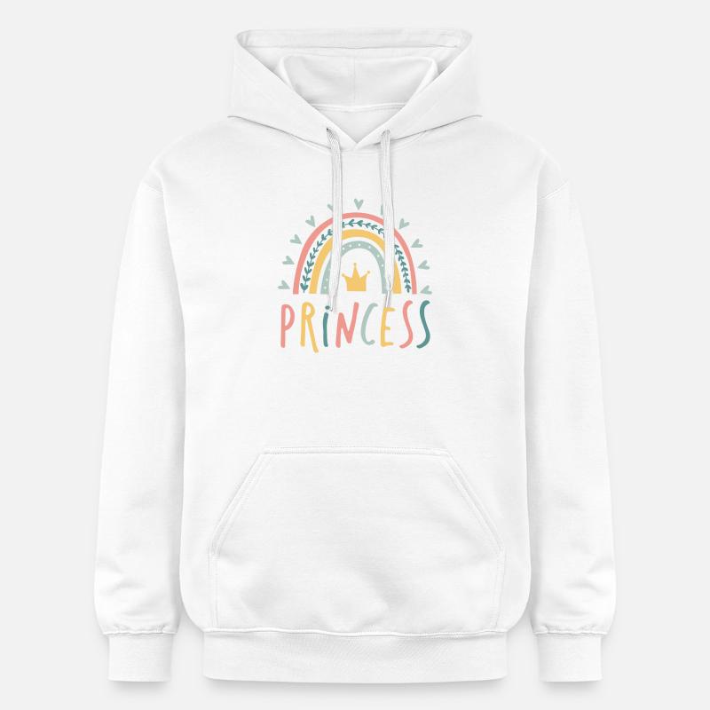 princesse - arc-en-ciel - Sweat à capuche Softstyle® Gildan Unisexe - blanc
