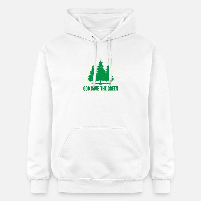Dieu sauve le vert - Sweat à capuche Softstyle® Gildan Unisexe - blanc