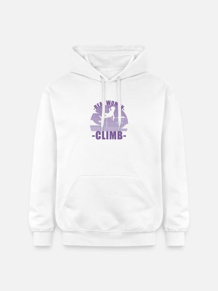 Klettern Bergsteigen Berge Mädchen Geschenk - Gildan Unisex Softstyle® Midweight Hoodie - Weiß
