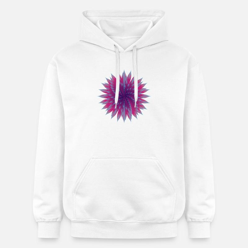 Fleur vectorielle - Sweat à capuche Softstyle® Gildan Unisexe - blanc