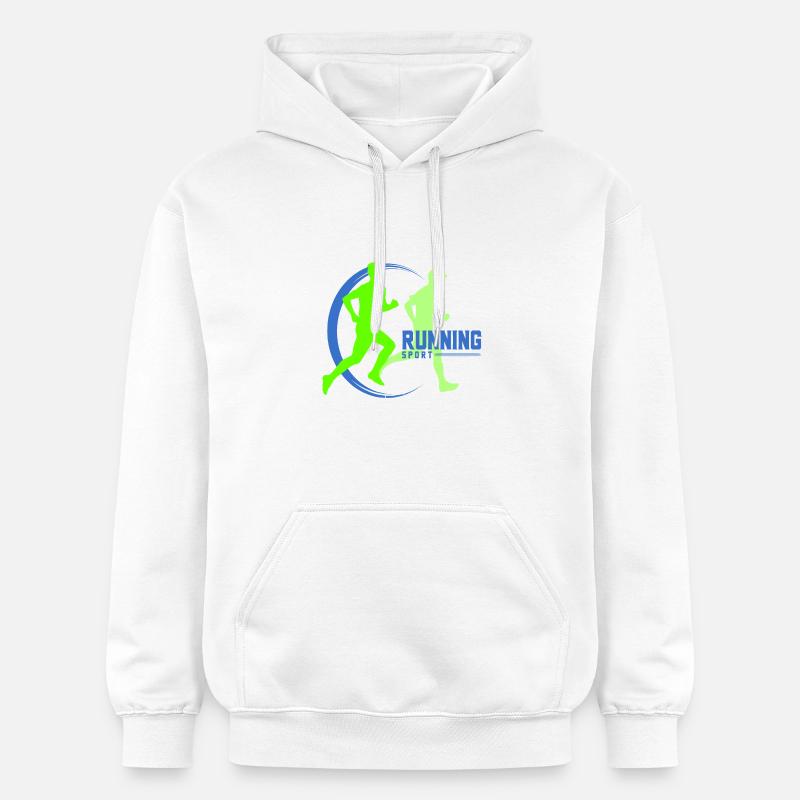 running - Sweat à capuche Softstyle® Gildan Unisexe - blanc
