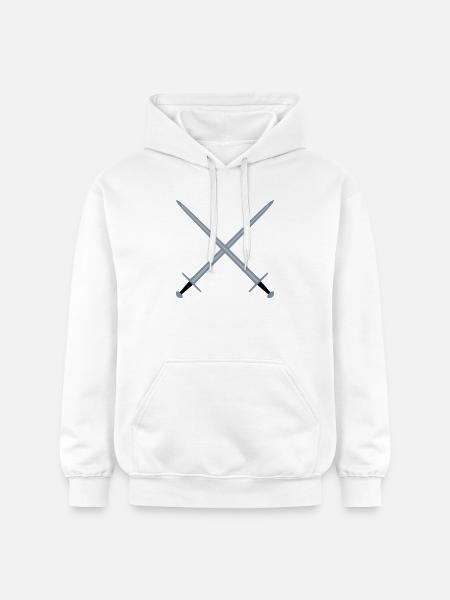 Crossed swords. - Gildan Unisex Softstyle® Midweight Hoodie - white