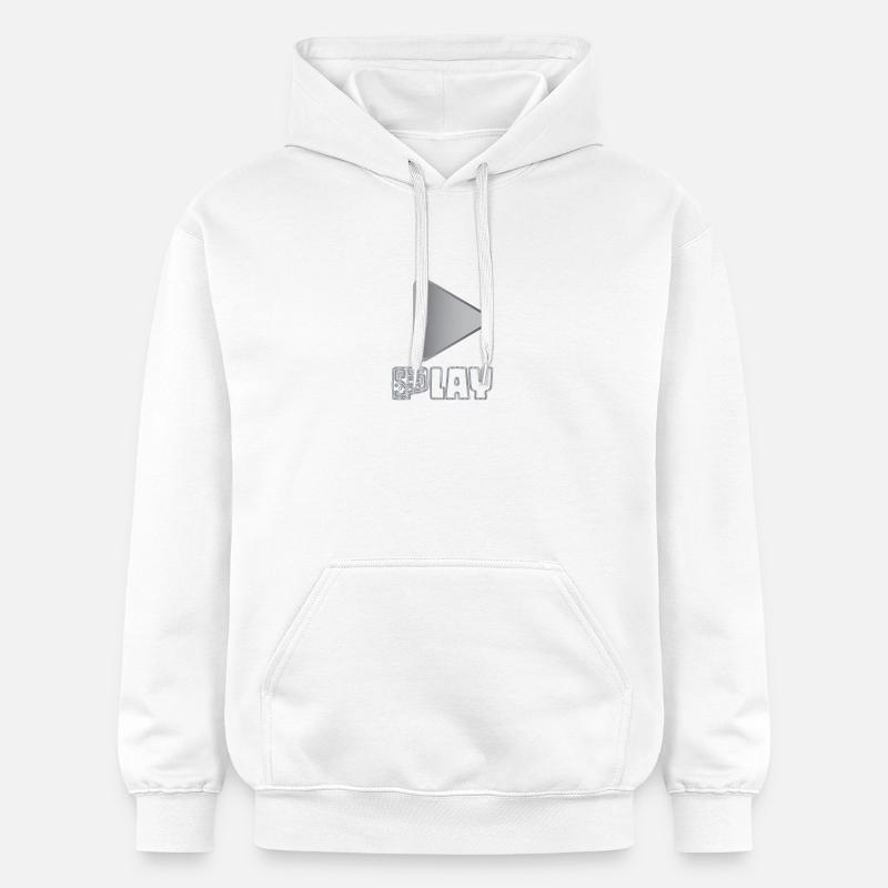 Play - Sweat à capuche Softstyle® Gildan Unisexe - blanc