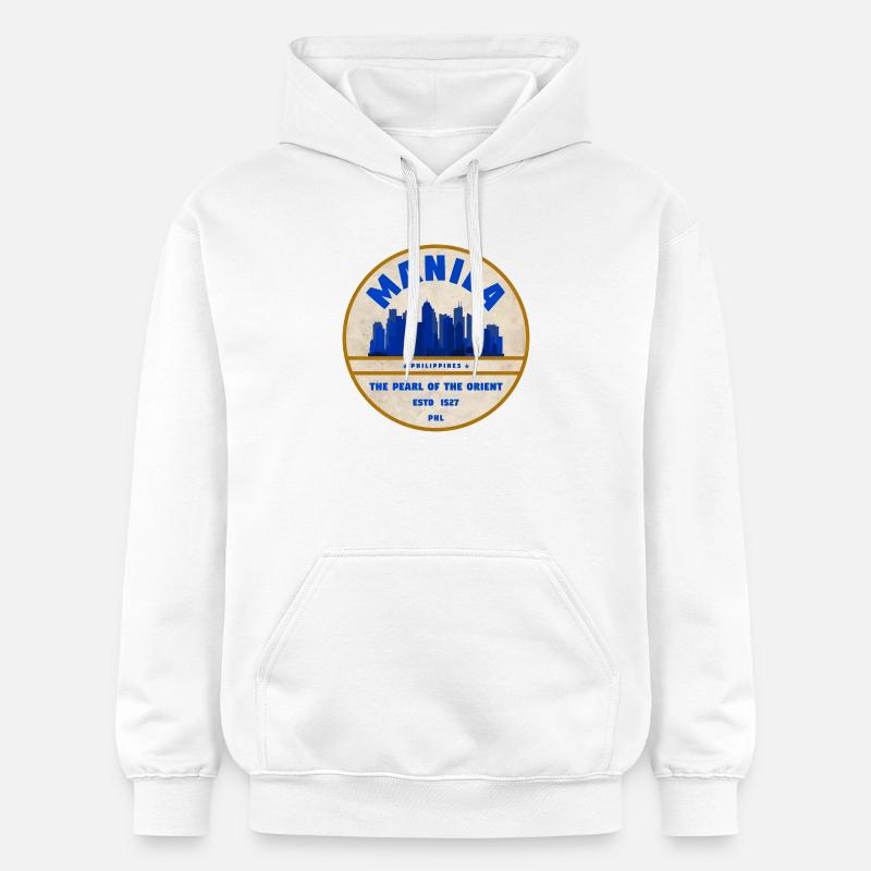 Horizon de Manille - Sweat à capuche Softstyle® Gildan Unisexe - blanc