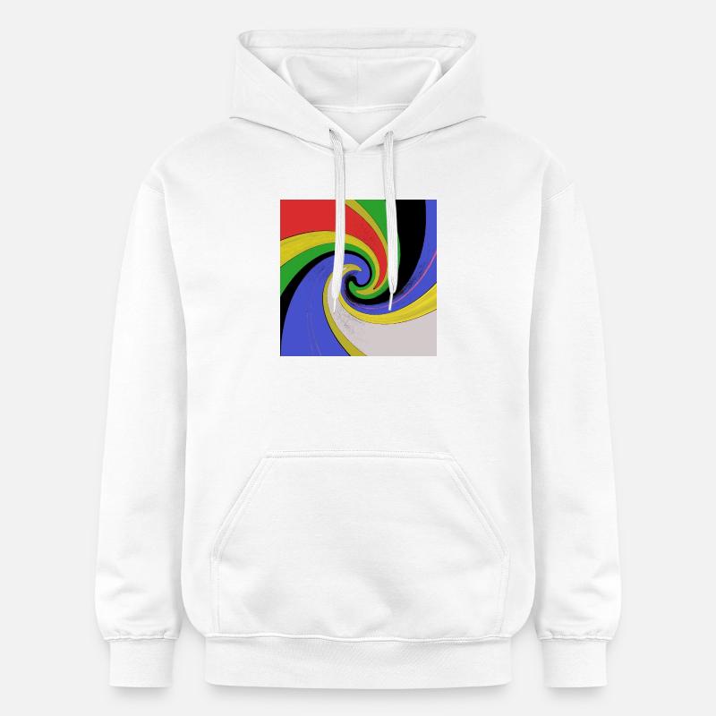 Vortex pop art100 - Sweat à capuche Softstyle® Gildan Unisexe - blanc