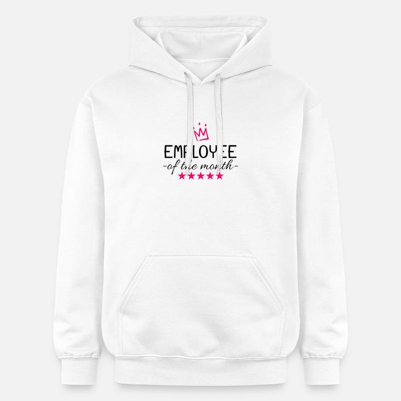 Mitarbeiter des Monats Geschenk - Gildan Unisex Softstyle® Midweight Hoodie - Weiß