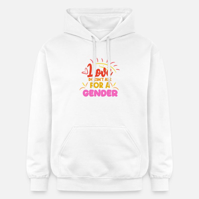 Partenariat homosexuel Déclaration LGBT - Sweat à capuche Softstyle® Gildan Unisexe - blanc