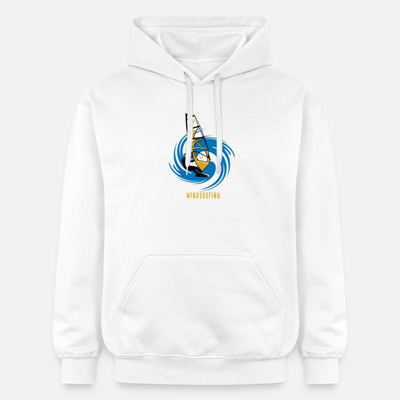 Windsurfing - Sweat à capuche Softstyle® Gildan Unisexe - blanc