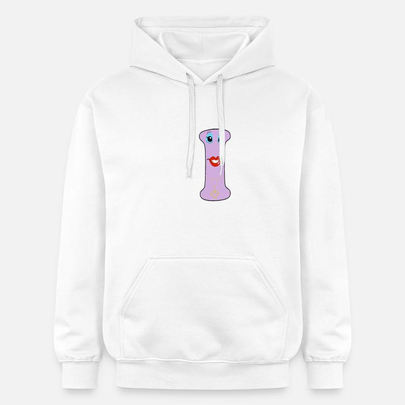 i - Sweat à capuche Softstyle® Gildan Unisexe - blanc