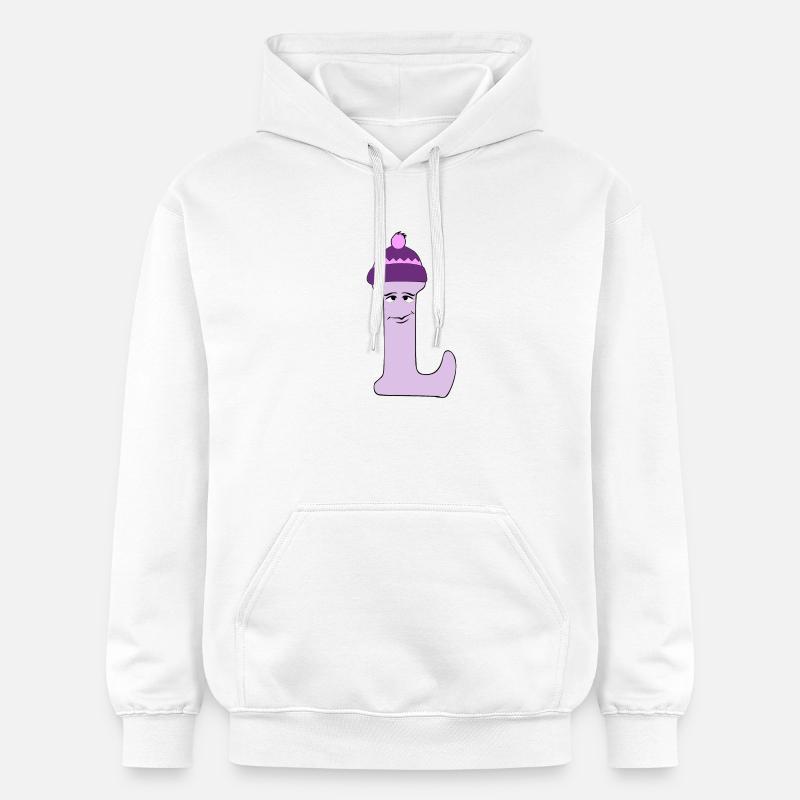 L - Sweat à capuche Softstyle® Gildan Unisexe - blanc