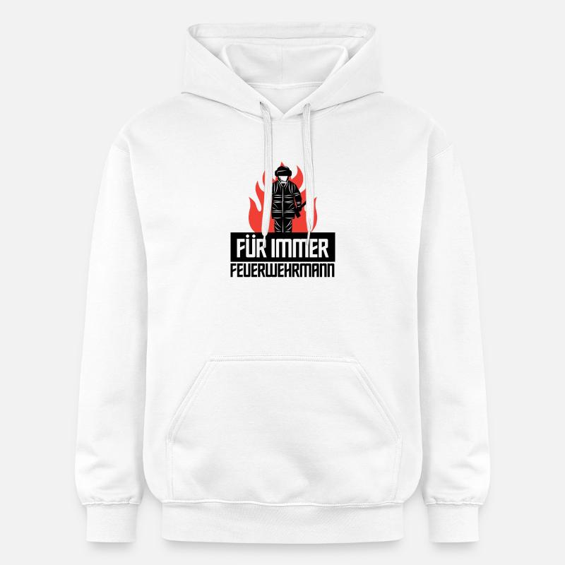 Déclaration du pompier sauveteur - Sweat à capuche Softstyle® Gildan Unisexe - blanc