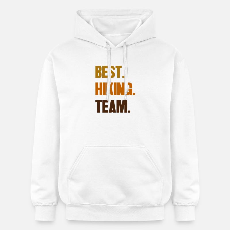 Randonnée Équipe Wanderer Déclaration Randonnées - Sweat à capuche Softstyle® Gildan Unisexe - blanc