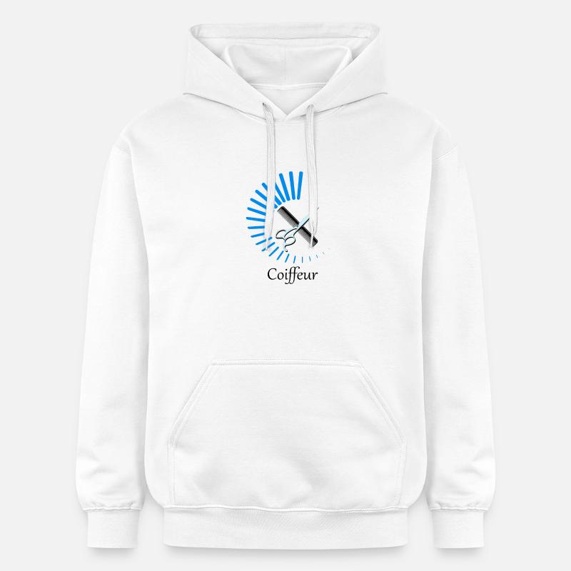 Coiffeur - Sweat à capuche Softstyle® Gildan Unisexe - blanc