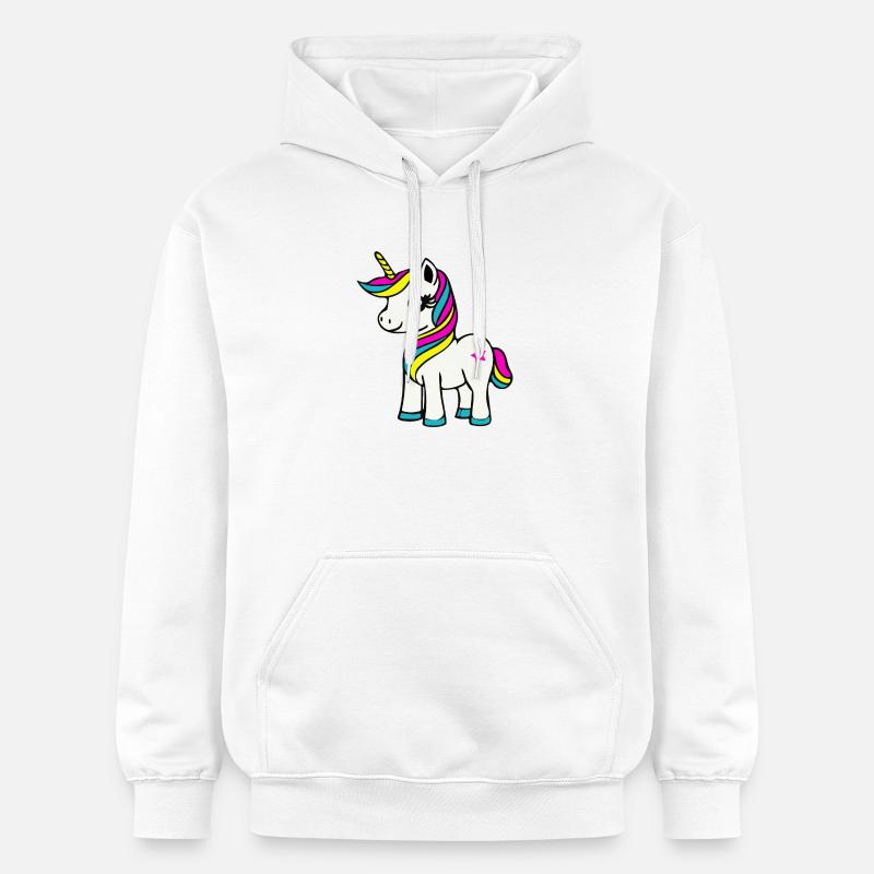 Licorne - Sweat à capuche Softstyle® Gildan Unisexe - blanc