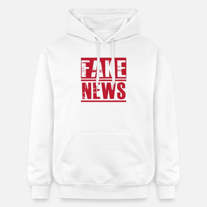 Fausses nouvelles - Sweat à capuche Softstyle® Gildan Unisexe - blanc