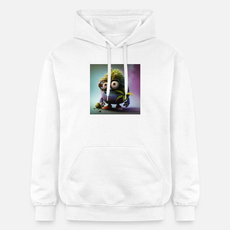 Tete de cannabis - Sweat à capuche Softstyle® Gildan Unisexe - blanc
